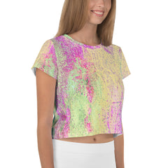 Patchwork Panache Crop T-Shirts