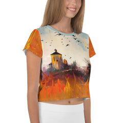 Sunset Horizon Women's Crop Tee