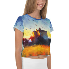 Mountain Serenity Women's Crop Tee