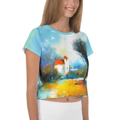 Aurora Borealis Women's Crop Tee