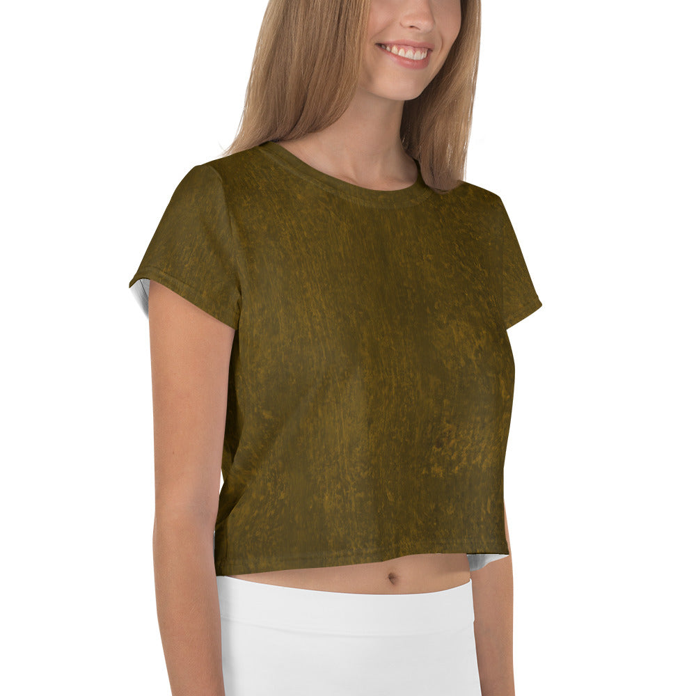 Silver Shimmer Women's Crop Tee