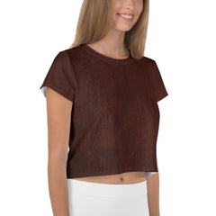 Rose Gold Elegance Women's Crop Tee