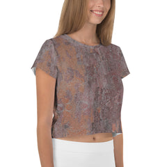 Shimmering Gold Women's Crop Tee