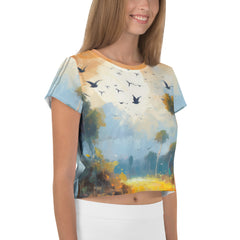 Rolling Hills Landscape Crop T-Shirt