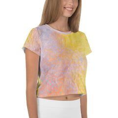 Fleece Fantasy Texture Crop T-Shirt