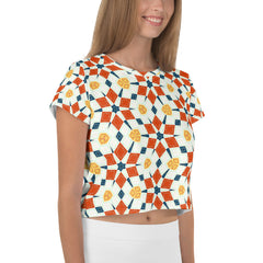 Radiant Kaleidoscope Women's Crop Tee