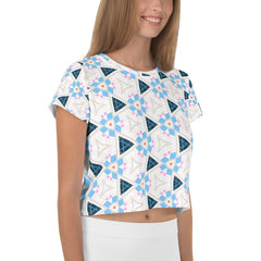 Diamond Cascade Crop T-Shirt