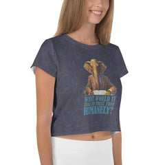 Ethereal Safari Elephant Crop T-Shirt