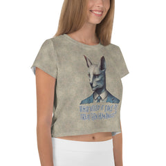 Enchanted Rabbit Meadow Crop T-Shirt