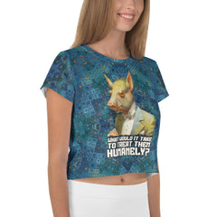 Farmyard Dream Pig Crop T-Shirt