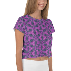 Geometric Elegance Women's Crop Tee