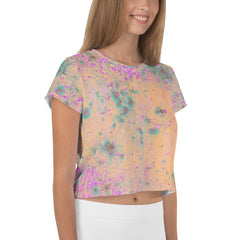 Embroidered Essence Crop T-Shirt