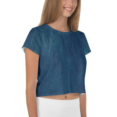 Plush Patchwork Crop T-Shirt