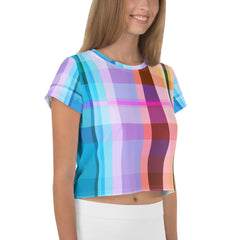 Make a bold statement with this vibrant Carnival Vibes Crop T-Shirt, ideal for those who love to party in style.