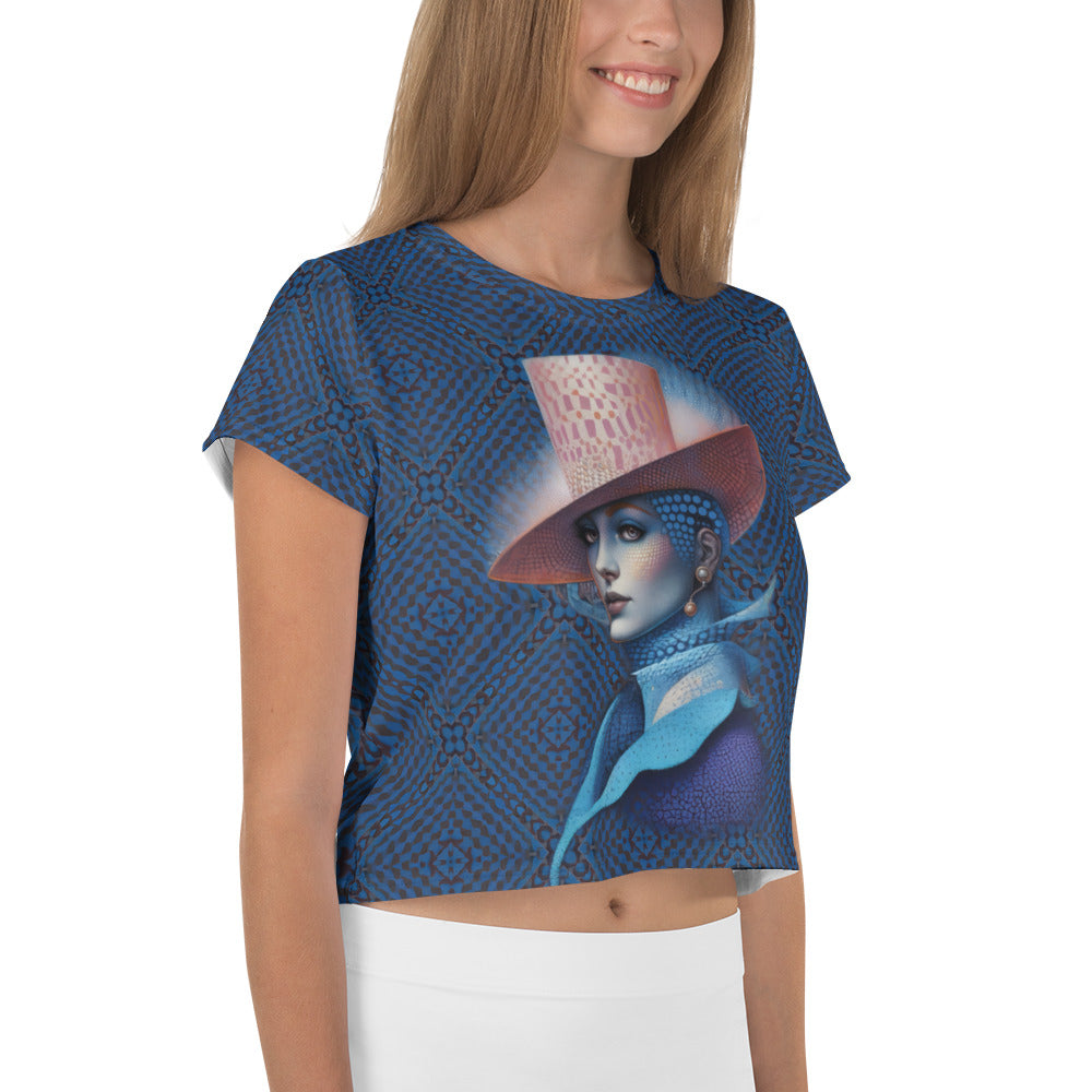 Electric Eden Crop T-shirt front view