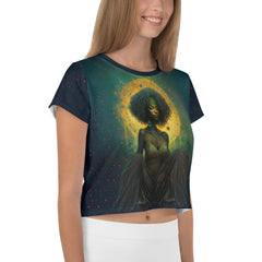 Northern Lights Crop T-Shirt featuring captivating colors and modern cut