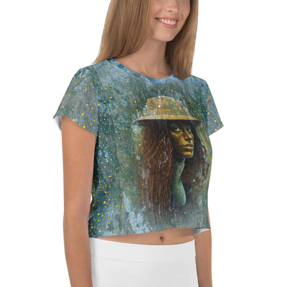 Versatile Elemental Enchantment Crop T-Shirt paired with jeans