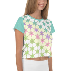 Abstract Adventure Crop Tee