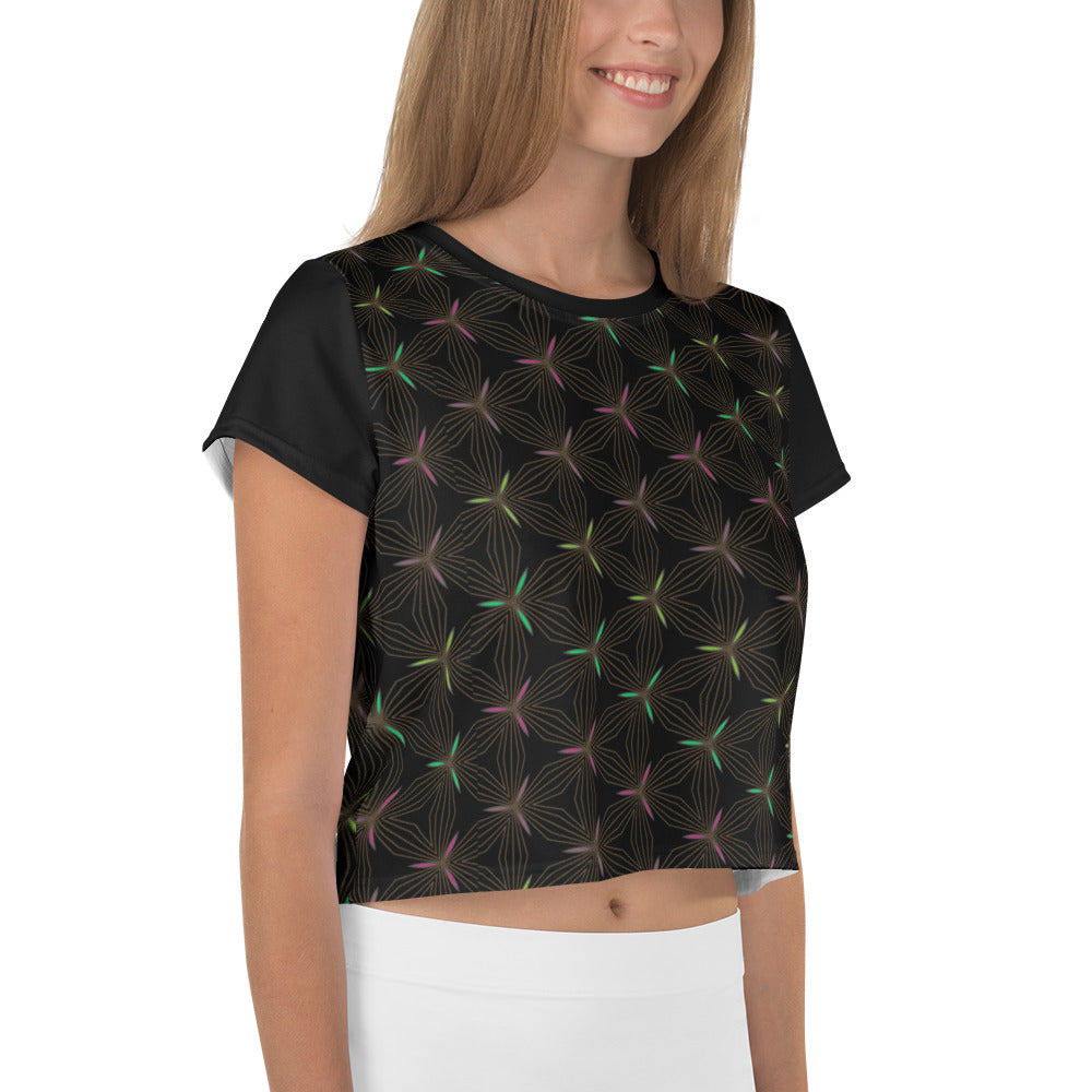 Stylish Vintage Vibe Crop Tee perfect for a casual look.