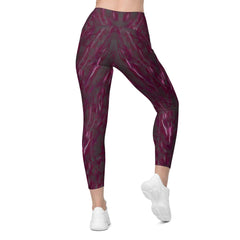 Empowerment Essence Crossover Leggings With Pockets - Beyond T-shirts