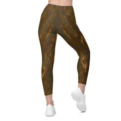 Mystic Harmony Crossover Leggings With Pockets - Beyond T-shirts