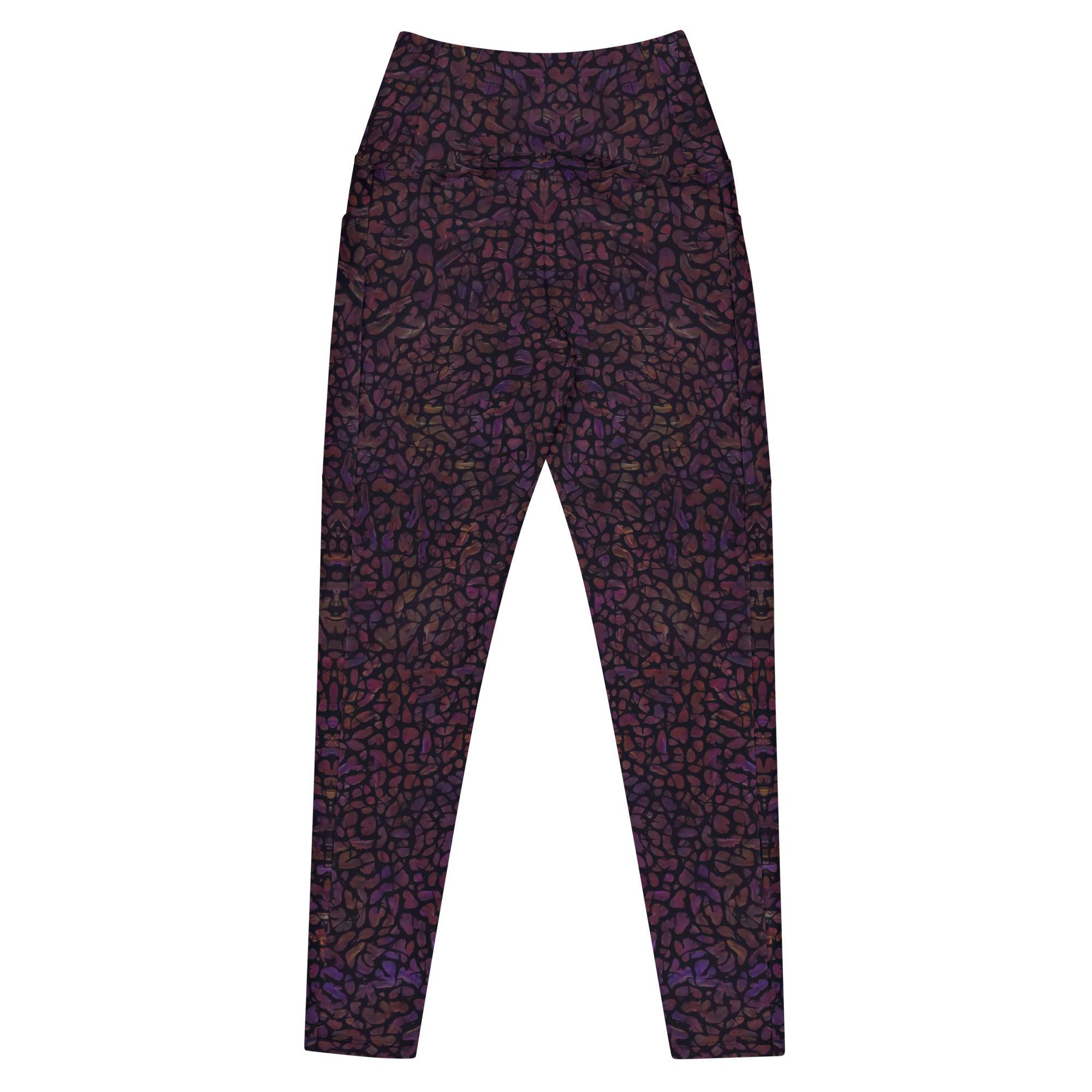 Botanic Serenity Crossover Leggings - Beyond T-shirts