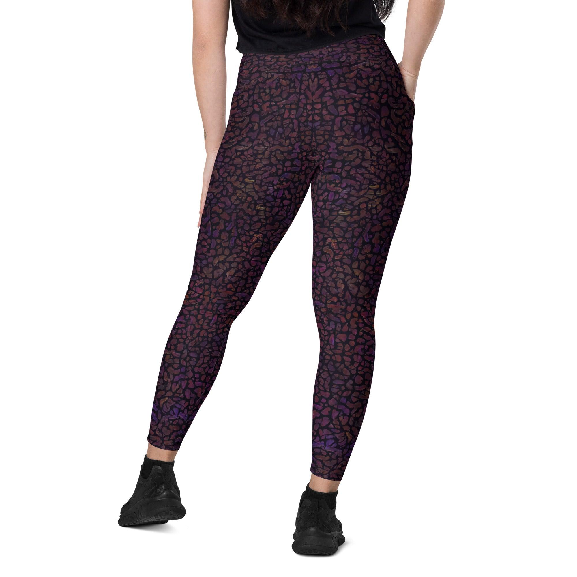 Botanic Serenity Crossover Leggings - Beyond T-shirts