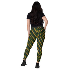 Bohemian Rhapsody Crossover Leggings with Pocket