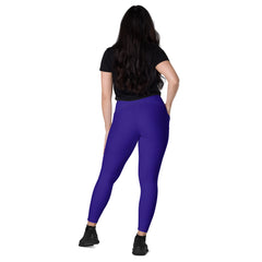 High Rise Jean Crossover Leggings with Pockets