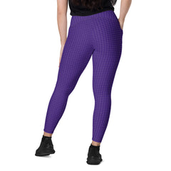 Vintage Vibe Crossover Leggings with Pockets