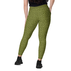Lynx Leap Crossover Leggings with Pockets