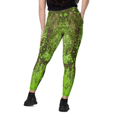 Woven Wonders Crossover Leggings with Pockets