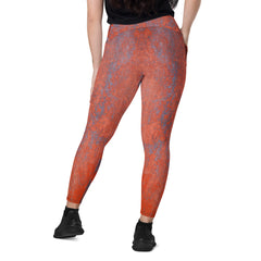 Timber Texture Crossover Leggings with Pockets