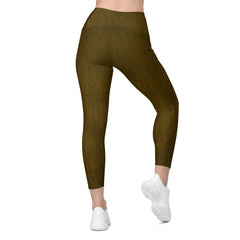 Bronze Beauty Crossover Leggings with Pockets