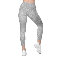 Silk Sensation Texture Crossover Leggings with Pockets