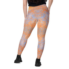 Bamboo Bliss Texture Crossover Leggings with Pockets