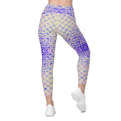 Turkish Tread Texture Crossover Leggings with Pockets