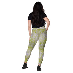 Organic Odyssey Texture Crossover Leggings with Pockets