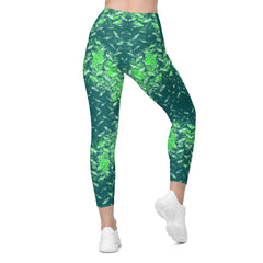 Plush Pace Texture Crossover Leggings with Pockets