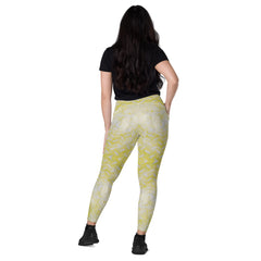 Velvet Verve Texture Crossover Leggings with Pockets