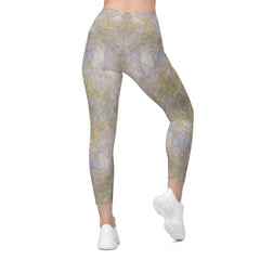 Organic Grip Texture Crossover Leggings with Pockets
