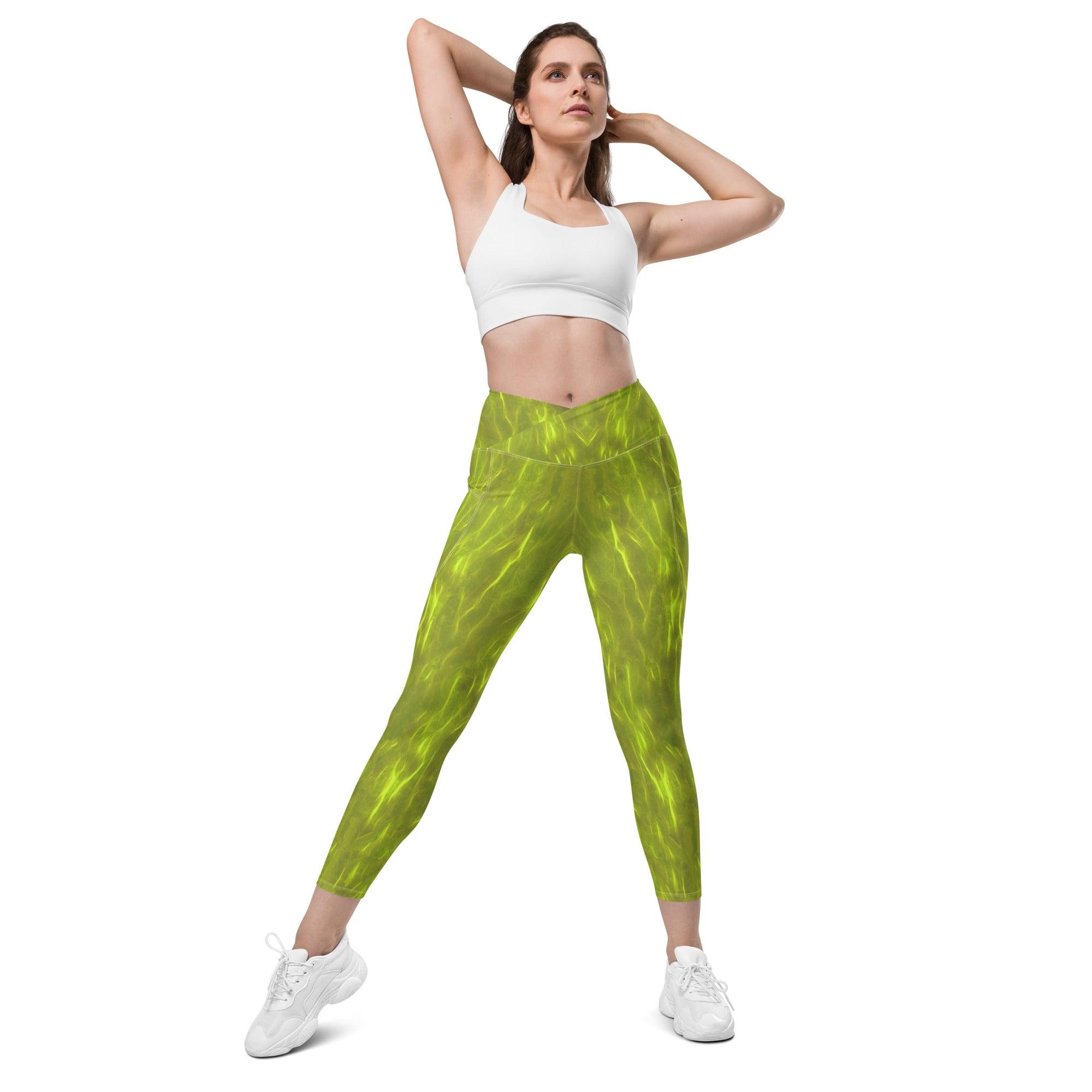 Forest Retreat Crossover Leggings - Beyond T-shirts