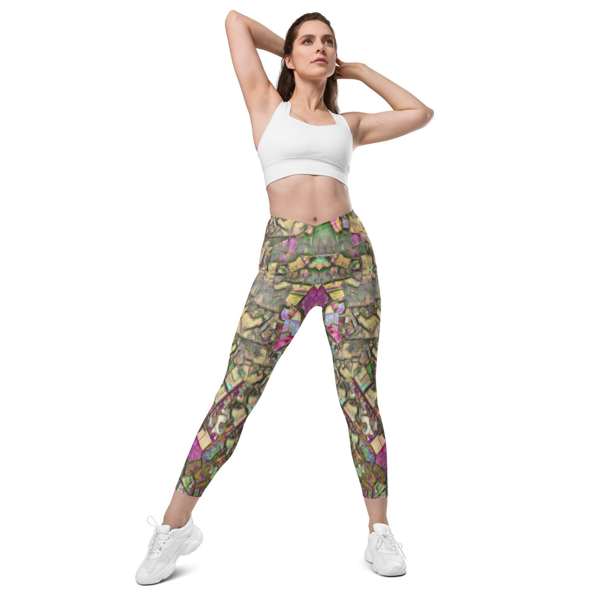 Alpine Reflections Crossover Leggings - Beyond T-shirts