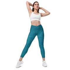 Butterfly Breeze Crossover Leggings with Pockets