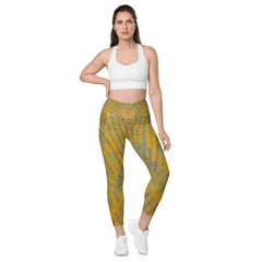 Versatile Yellow Leggings with pockets, perfect for all types of workouts