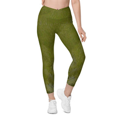 Harmony Haven Crossover Leggings With Pockets - Beyond T-shirts