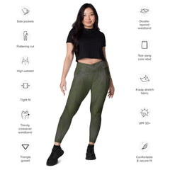 Dynamic Expression Crossover Leggings With Pockets - Beyond T-shirts