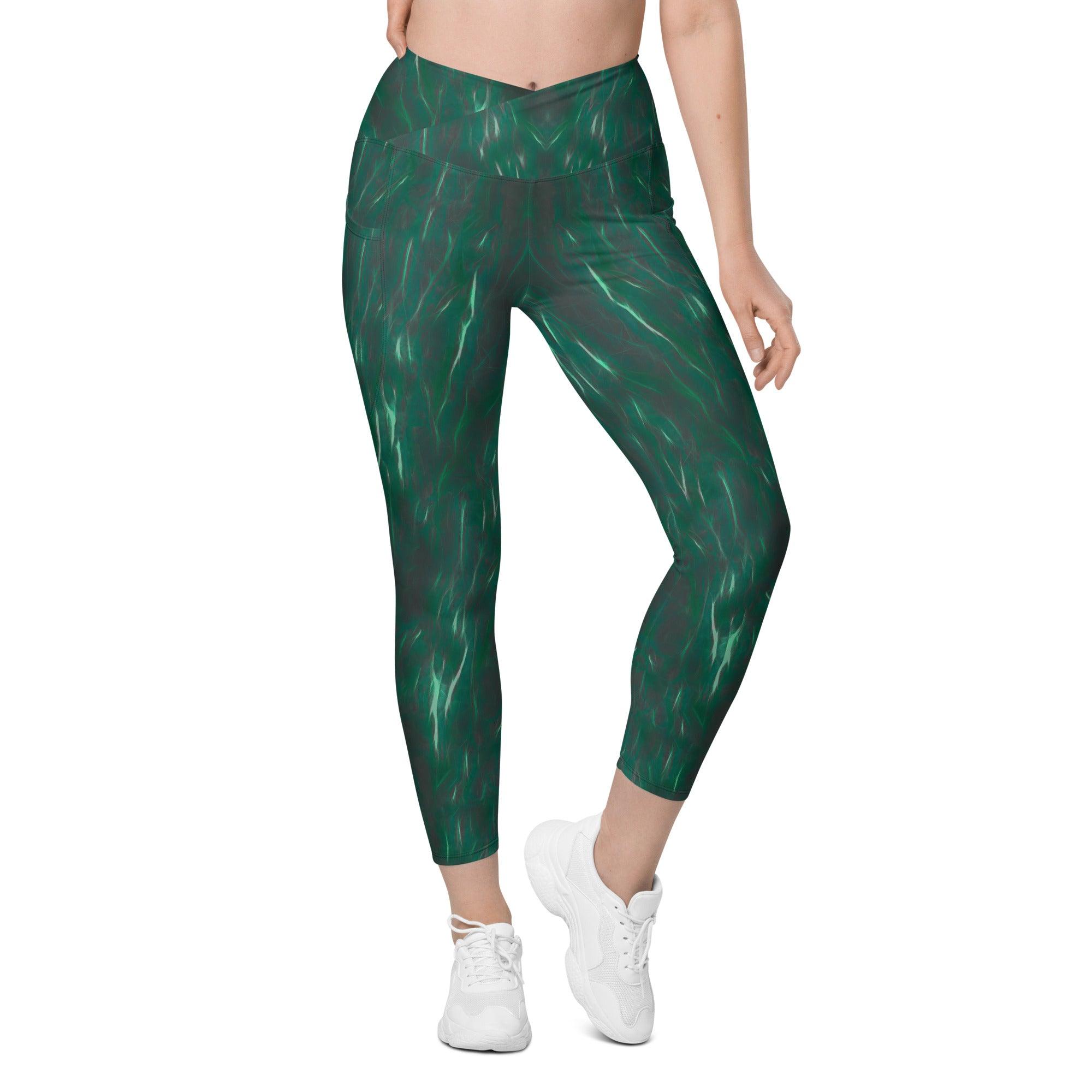 Active Harmony Crossover Leggings With Pockets - Beyond T-shirts