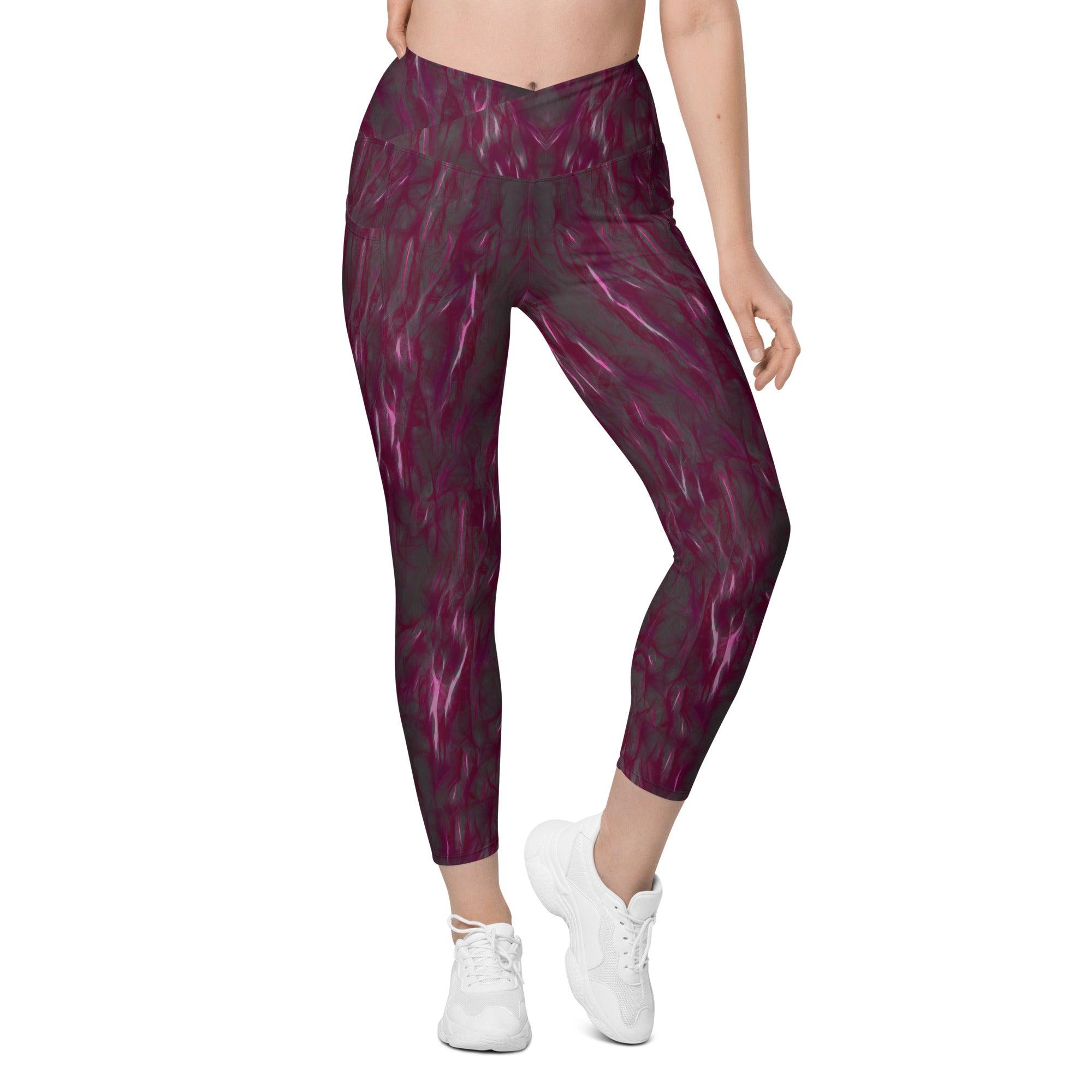 Empowerment Essence Crossover Leggings With Pockets - Beyond T-shirts