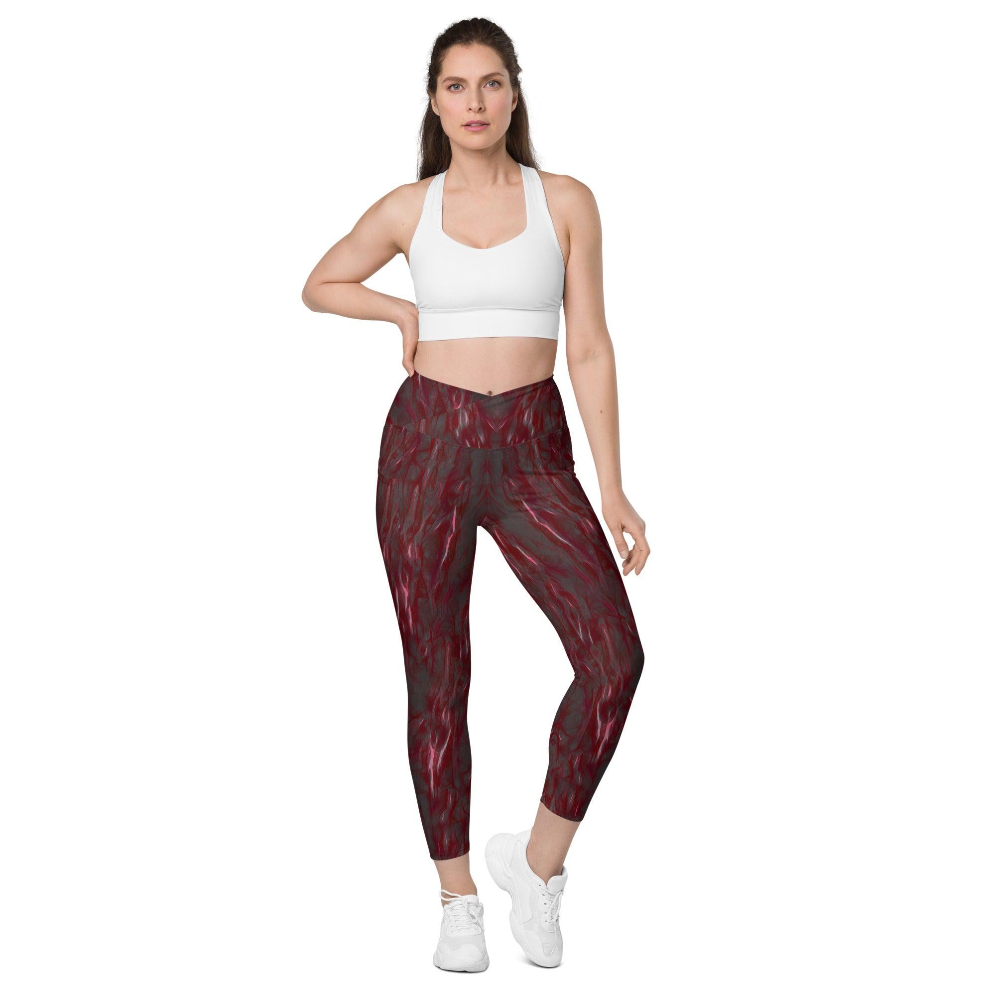 Active Balance Crossover Leggings With Pockets - Beyond T-shirts